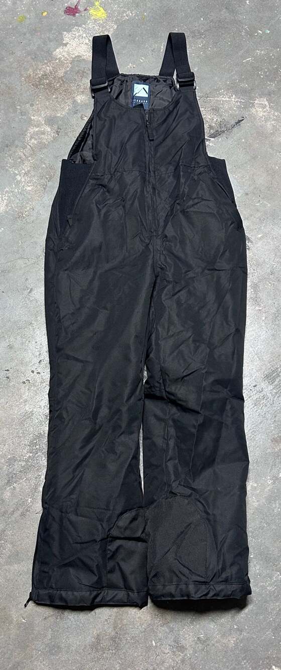 Iceburg Outerwear Snow Bibs Size Youth L (10/12) Black